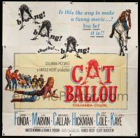 8g378 CAT BALLOU 6sh '65 classic sexy cowgirl Jane Fonda, Lee Marvin, different image!