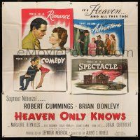8g426 HEAVEN ONLY KNOWS 6sh '47 Robert Cummings, Brian Donlevy, romance, adventure, comedy, rare!