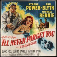 8g434 I'LL NEVER FORGET YOU 6sh '51 Tyrone Power travels back in time to meet Ann Blyth, rare!