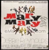 8g470 MARY MARY 6sh '63 Debbie Reynolds, Barry Nelson, Michael Rennie, musical comedy!