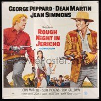 8g508 ROUGH NIGHT IN JERICHO 6sh '67 Jean Simmons between Dean Martin & George Peppard with guns!
