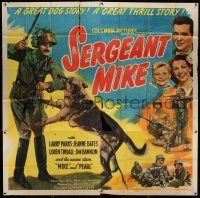 8g519 SERGEANT MIKE 6sh '44 Larry Parks, Jim Bannon, great World War II K9 dog images. rare!