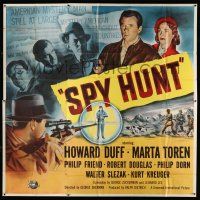 8g533 SPY HUNT 6sh '50 zoo owner Howard Duff gets mixed up with sexy spy Marta Toren!