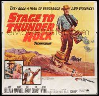 8g535 STAGE TO THUNDER ROCK 6sh '64 Barry Sullivan, Marilyn Maxwell, trail of vengeance & violence!