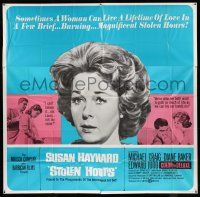 8g537 STOLEN HOURS 6sh '63 Susan Hayward, they say she uses men like pep-up pills!