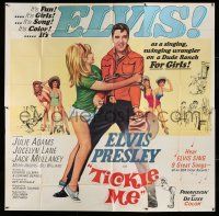 8g551 TICKLE ME int'l 6sh '65 huge full-length image of Elvis Presley & sexy Jocelyn Lane!