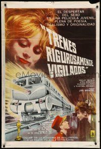 8g154 CLOSELY WATCHED TRAINS Argentinean '66 Ostre Sledovane Vlaky, classic coming-of-age comedy!