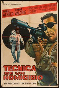 8g176 HIRED KILLER Argentinean '67 Tecnica di un Omicidio, Robert Webber, cool assassin artwork!
