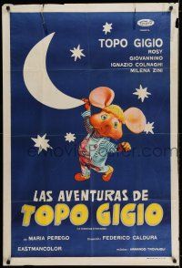 8g187 MAGIC WORLD OF TOPO GIGIO Argentinean '65 wacky Italian mouse fantasy, different image!
