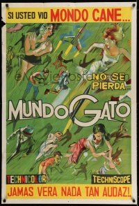 8g193 MUNDO GATO Argentinean '60s great artwork of pretty women from around the world!