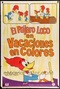 8g237 WOODY WOODPECKER FESTIVAL Argentinean '70s great cartoon images of Walter Lantz famous bird!