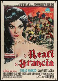 8g037 ATTACK OF THE MOORS Italian 1p '59 great artwork of beautiful Chelo Alonso by Manfredo!