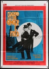 8g054 GINGER & FRED Italian 1p '86 Federico Fellini, Marcello Mastroianni, Giulietta Masina