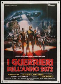 8g096 ROME 2072 AD: THE NEW GLADIATORS Italian 1p '83 Lucio Fulci, cool sci-fi art by Enzo Sciotti!