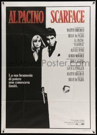8g100 SCARFACE Italian 1p '84 Al Pacino as Tony Montana, Michelle Pfeiffer, De Palma, Stone