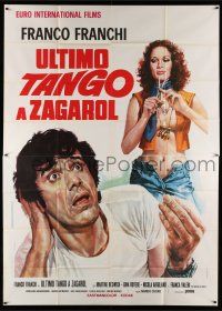 8g018 LAST ITALIAN TANGO Italian 2p '73 Casaro art of Franco Franchi & sexy Martine Beswick!
