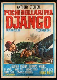 8g029 SOME DOLLARS FOR DJANGO Italian 2p '66 Pochi Dollari per Django, Casaro art of Steffen