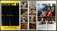 8g304 ROCKY II int'l 1-stop poster '79 Sylvester Stallone & Carl Weathers boxing in ring, sequel!