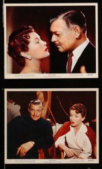 8h025 BETRAYED 9 color 8x10 stills '54 Clark Gable and sexy brunette Lana Turner, Victor Mature!
