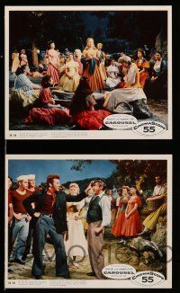 8h079 CAROUSEL 5 color 8x10 stills '56 Shirley Jones, Gordon MacRae, Rodgers & Hammerstein!