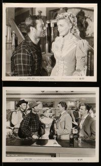 8h587 CRIPPLE CREEK 8 8x10 stills '52 images of George Montgomery, Karin Booth, western action!