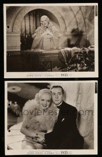 8h979 GEORGE WHITE'S 1935 SCANDALS 2 8x10 stills '35 great images of Alice Faye + James Dunne!
