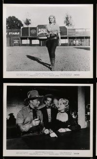8h614 JESSE JAMES' WOMEN 8 8x10 stills '54 great images of Red Barry & Peggy Castle, western!