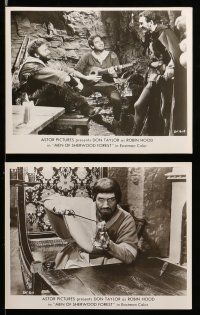 8h621 MEN OF SHERWOOD FOREST 8 8x10 stills '56 great images of Don Taylor as Robin Hood!