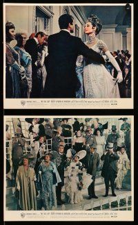 8h015 MY FAIR LADY 11 color 8x10 stills '64 Audrey Hepburn as low class flower girl Eliza Doolittle!