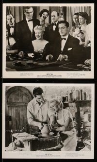 8h555 TWIST OF FATE 9 8x10 stills '54 sexy Ginger Rogers has too many men on a string, gambling!
