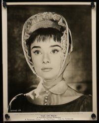 8h559 WAR & PEACE 9 8x10 stills '56 beautiful Audrey Hepburn, Henry Fonda, Leo Tolstoy epic!
