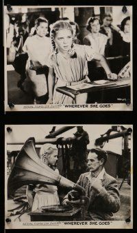 8h663 WHEREVER SHE GOES 8 Canadian 8x10 stills R50s gorgeous Eileen Joyce, young Suzanne Parrett!