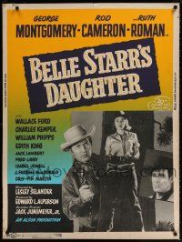 8j142 BELLE STARR'S DAUGHTER 30x40 R55 female outlaw Ruth Roman, George Montgomery, Rod Cameron!