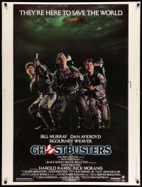 8j173 GHOSTBUSTERS 30x40 '84 Bill Murray, Aykroyd & Harold Ramis are here to save the world!