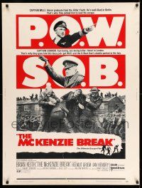 8j194 McKENZIE BREAK 30x40 '71 Brian Keith in the ultimate World War II escape film!