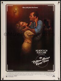 8j207 POSTMAN ALWAYS RINGS TWICE 30x40 '81 art of Jack Nicholson & Jessica Lange by Rudy Obrero!