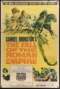 8j267 FALL OF THE ROMAN EMPIRE style Z 40x60 '64 Anthony Mann directed, Sophia Loren, art of Rome!