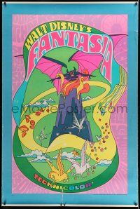 8j268 FANTASIA 40x60 R70 Disney classic musical, great psychedelic fantasy artwork!