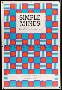 8j046 BREAKFAST CLUB 40x60 music poster '85 promoting Simple Minds' Don't You Forget About Me!