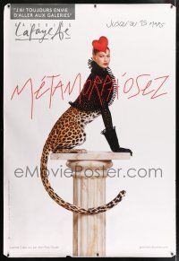 8j005 GALERIES LAFAYETTE DS 47x68 French advertising poster '00s image of half-woman half-leopard!