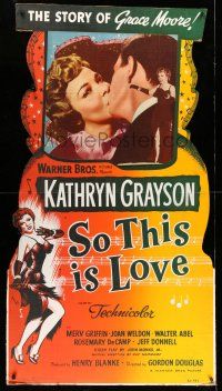 8j440 SO THIS IS LOVE standee '53 Kathryn Grayson in the story of opera star Grace Moore!
