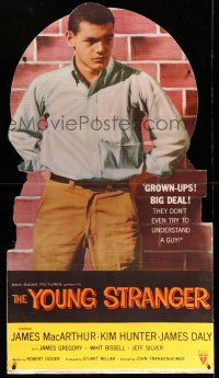 8j462 YOUNG STRANGER style Y standee '57 first John Frankenheimer, troubled teen James MacArthur!