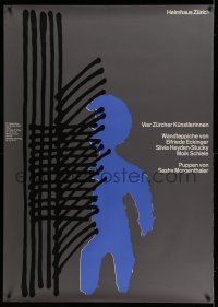 8j033 VIER ZURCHER KUNSTLERINNEN 36x50 Swiss Art Exhibition '64 cool different Zyrd artwork!