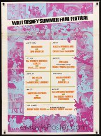 8j114 WALT DISNEY SUMMER FILM FESTIVAL 1sh '70s Lady & the Tramp, Fantasia, Old Yeller!