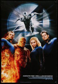 8k023 4: RISE OF THE SILVER SURFER style B DS 1sh '07 Jessica Alba, Chiklis, Chris Evans!