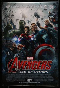 8k083 AVENGERS: AGE OF ULTRON advance DS 1sh '15 Marvel Comics, Scarlett Johansson, Assemble!