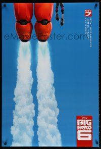 8k101 BIG HERO 6 advance DS 1sh '14 Walt Disney CGI superhero action flying through blue sky!