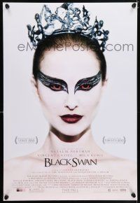 8k106 BLACK SWAN advance DS 1sh '10 wonderful image of ballet dancer Natalie Portman!