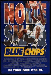 8k110 BLUE CHIPS advance 1sh '94 basketball, Nick Nolte, Ed O'Neal & Shaquille O'Neal!