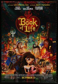 8k111 BOOK OF LIFE style C advance DS 1sh '14 Diego Luna, Zoe Saldana, Channing Tatum!